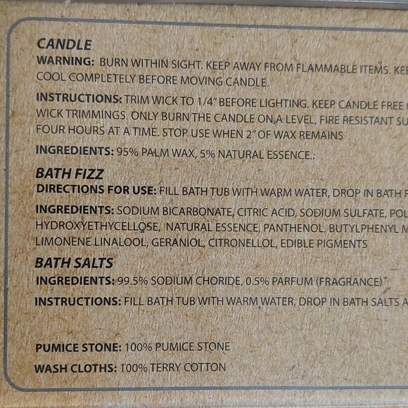 Mistletoe Farms 6 Piece French Vanilla Spa Gift Set New in Box - Picture 10 of 11